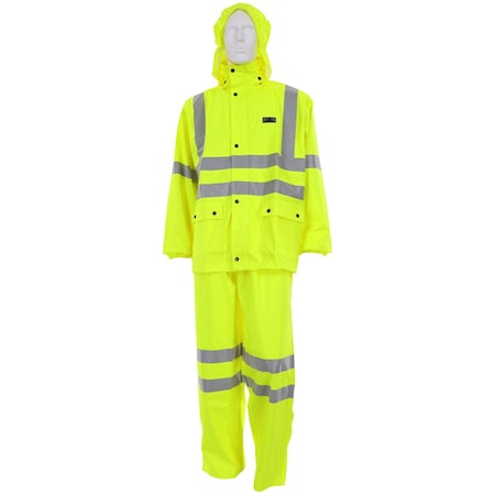 Mcr Safety Garments, .40mm Stretch Pu/Cotton Poly, 2 Pc Suit, XL 5182XL